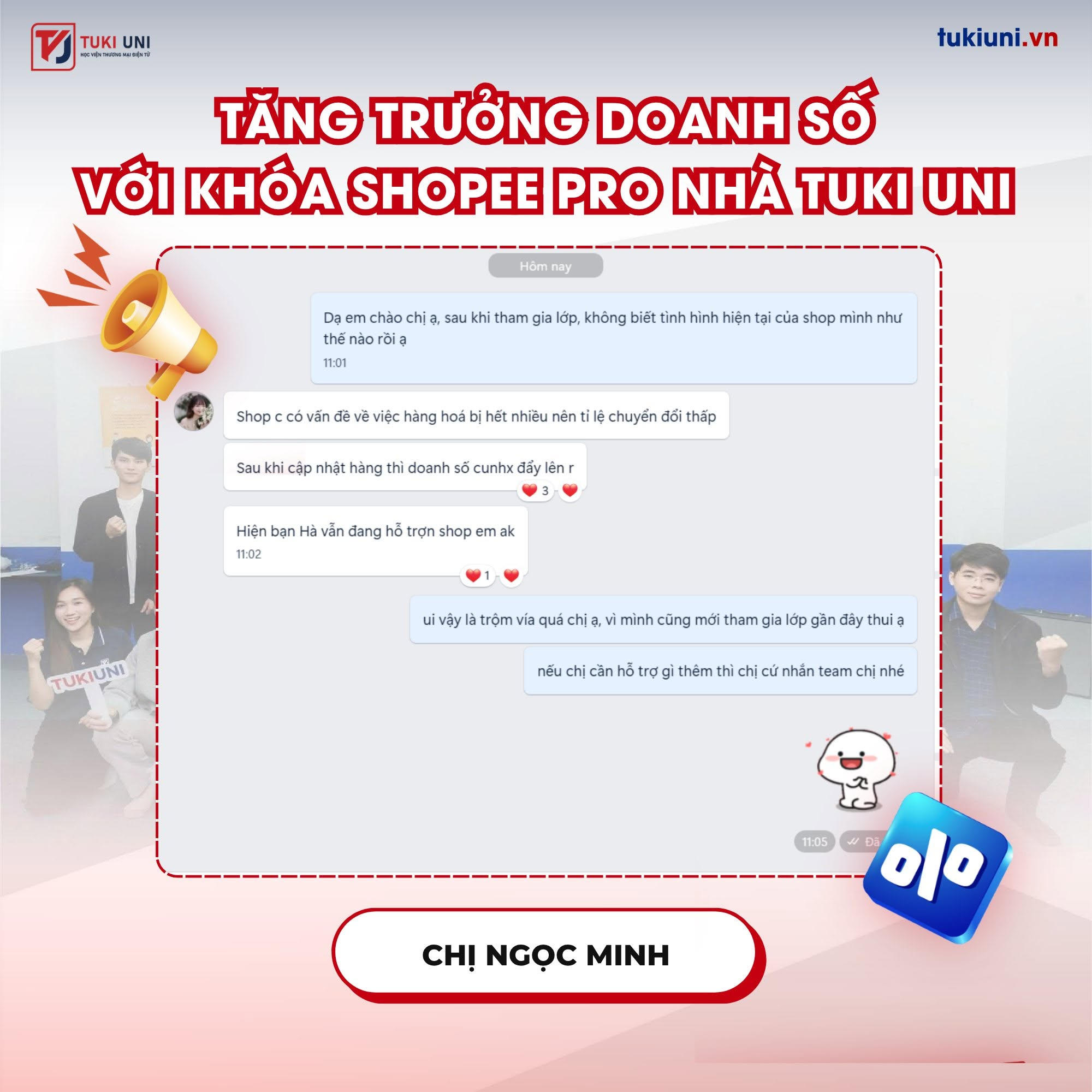 Phản hồi học viên sau khi tham gia khóa học Shopee Pro của Tuki Uni 1