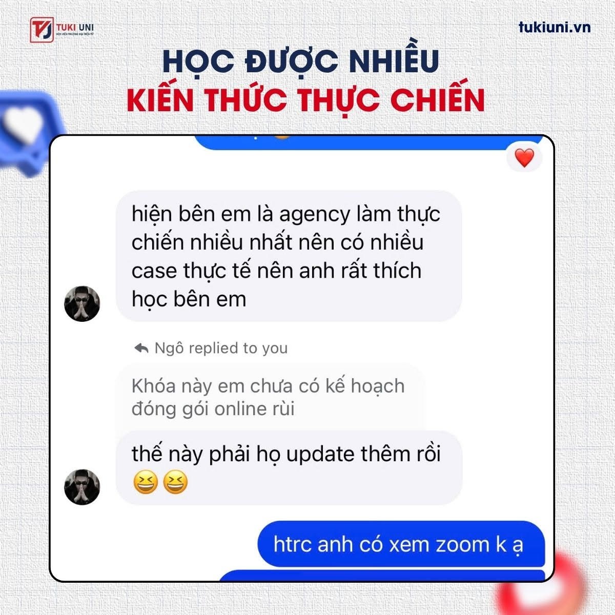 Phản hồi khóa học Shopee Chuyên sâu Tuki Uni 5