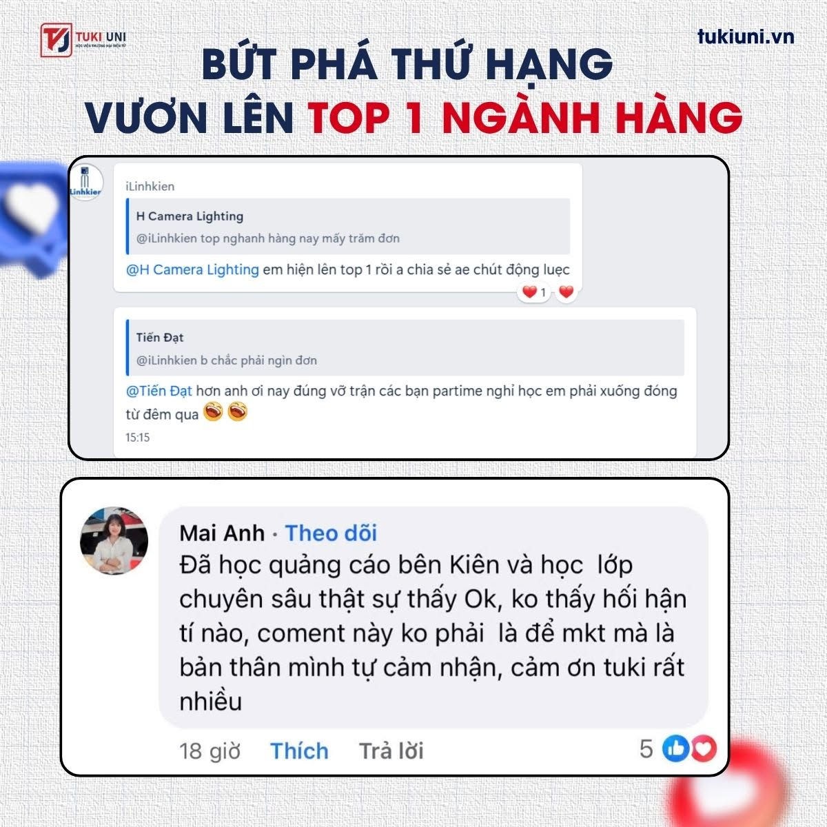 Phản hồi khóa học Shopee Chuyên sâu Tuki Uni 6